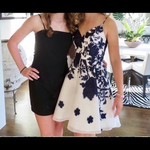 Xscape Homecoming Dress Size 0 Navy & White